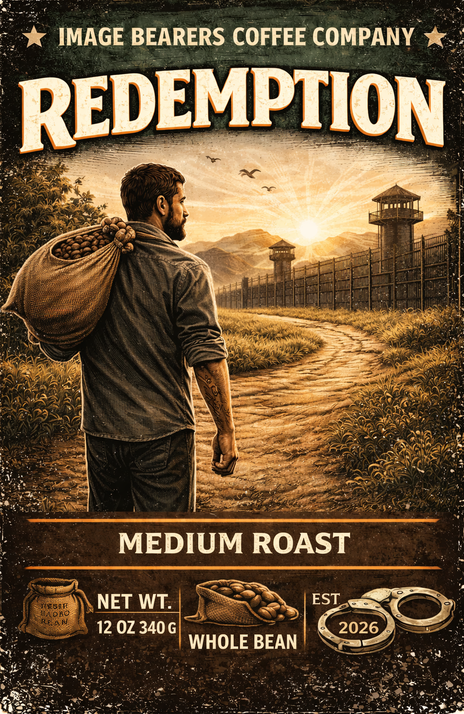 Redemption medium roast coffee bag